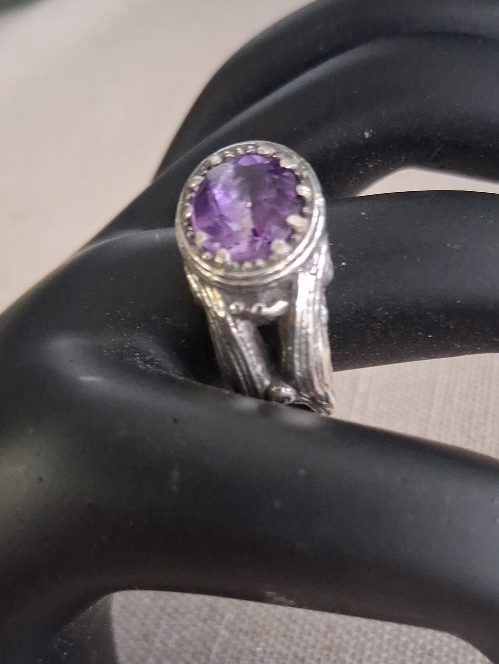 Sterling Silver Purple Amethyst Cocktail Ring